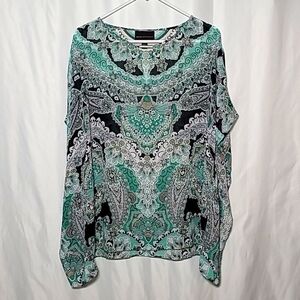 ✨️Dana Buchman print blouse